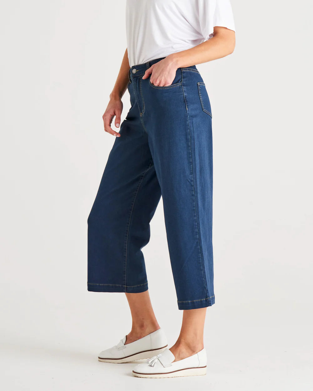 BETTY BASICS TABITHA CROP JEAN INDI WASHED