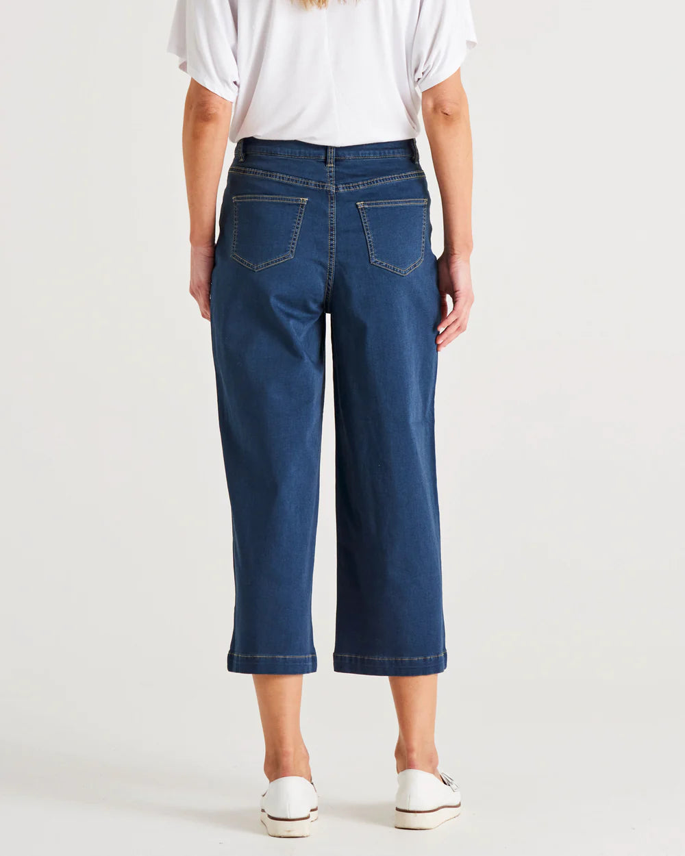 BETTY BASICS TABITHA CROP JEAN INDI WASHED