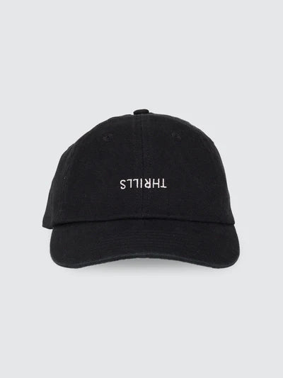 Thrills Minimal Thrills 6 Panel Cap | Washed Black