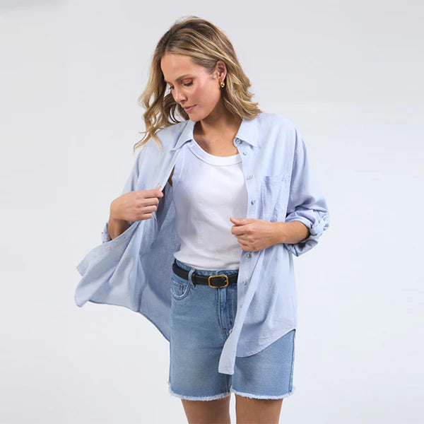 FOXWOOD CARRIE SHIRT SUBDUED BLUE