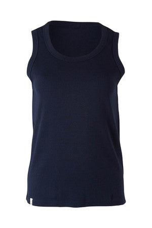 Elm Rib Crew Tank Navy