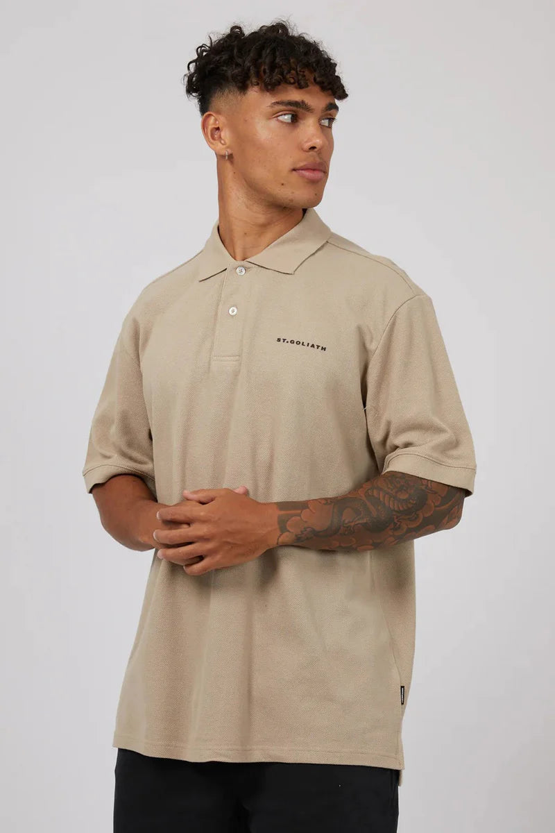 ST GOLIATH ESSENTIAL POLO OATMEAL