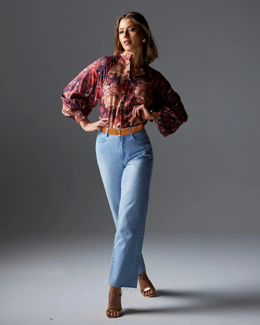 FATE+BECKER BERRY KISS BLOUSE FLORAL