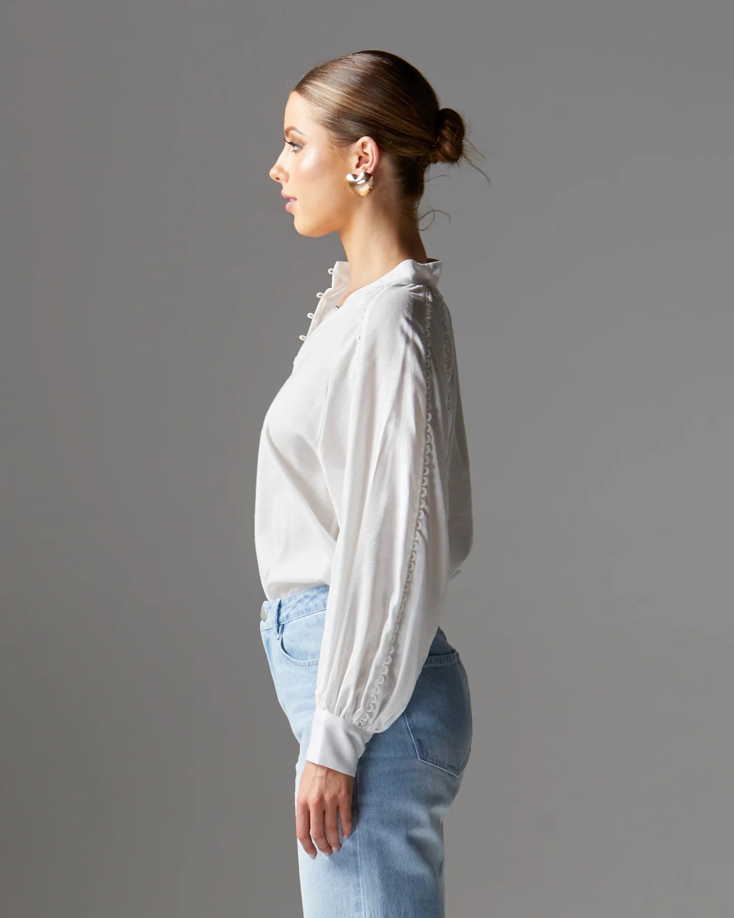 FATE+BECKER BERRY KISS BLOUSE IVORY