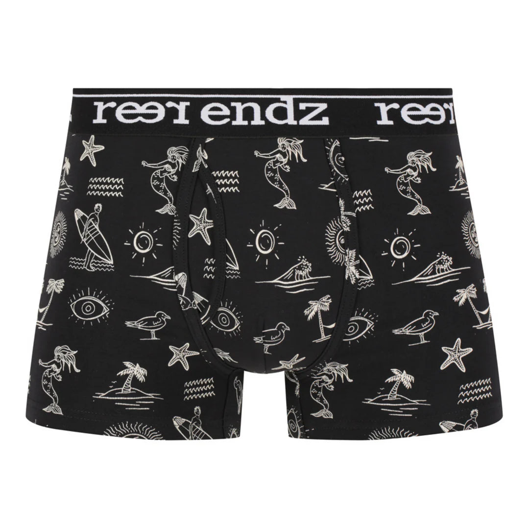 REER ENDZ ORGANIC COTTON MENS TRUNK ABSRACT HORIZON