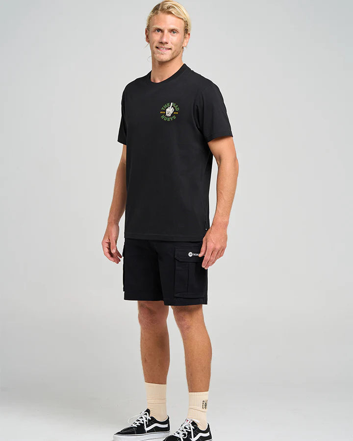 THE MAD HUEYS BIRDIE SS TEE BLACK