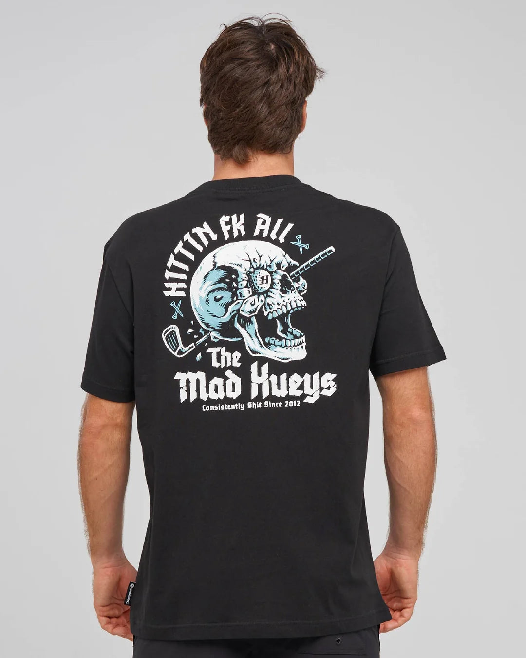 The Mad Hueys Hittin Fk All Short Sleeve Tee | Black