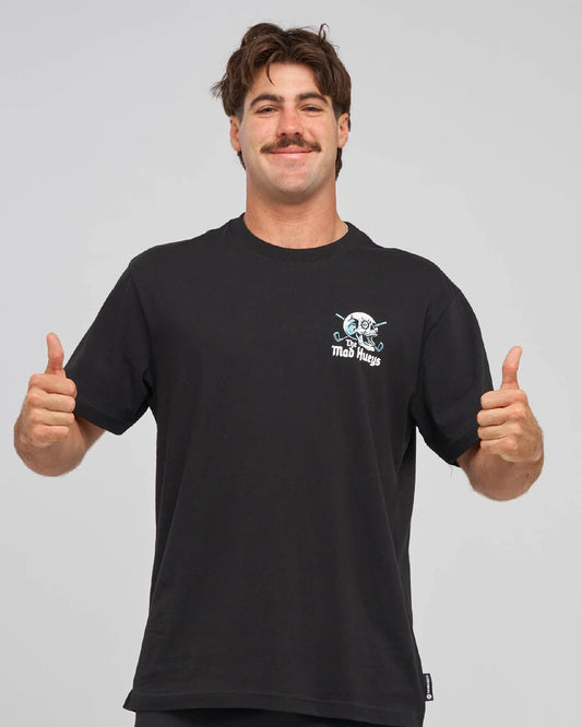 The Mad Hueys Hittin Fk All Short Sleeve Tee | Black