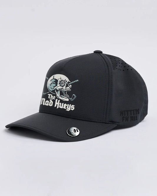 The Mad Hueys Hittin Fk All Flex Fit 110A Golf Cap | Black