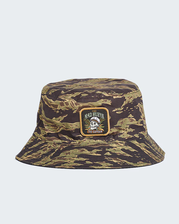 THE MAD HUEYS CAPTAIN COOKED BUCKET HAT BLACK