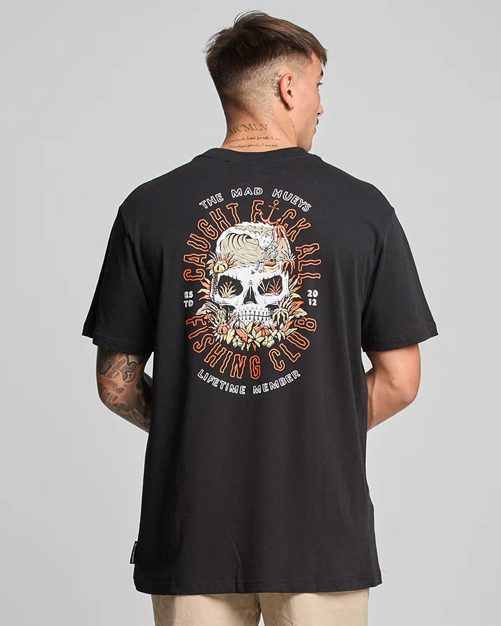 THE MAD HUEYS CAUGHT FK ALL SS TEE BLACK 2.0