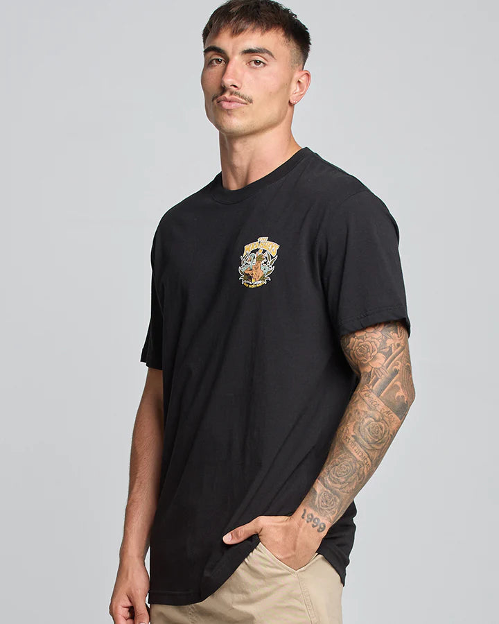 THE MAD HUEYS LOVIN EVERY MINUTE SS TEE BLACK