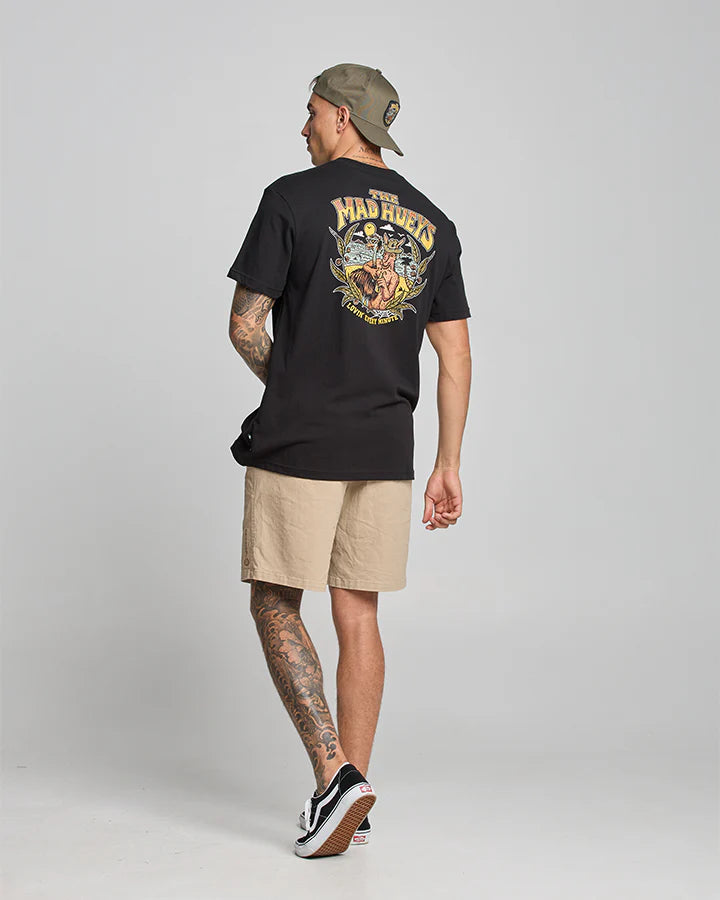 THE MAD HUEYS LOVIN EVERY MINUTE SS TEE BLACK