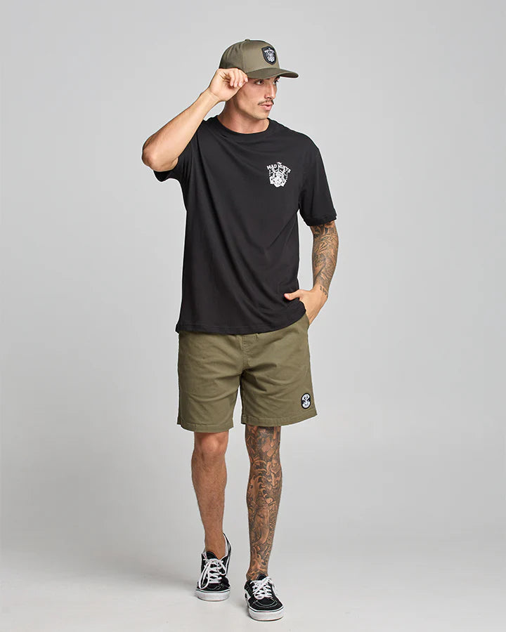 THE MAD HUEYS AHOY FKRS SS TEE BLACK