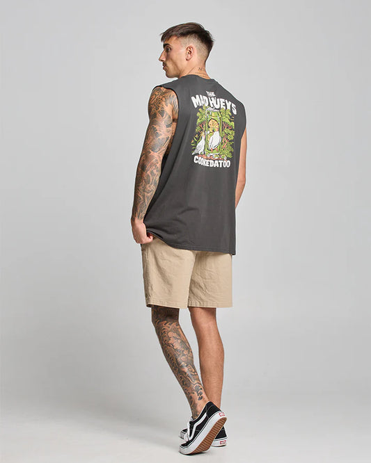 THE MAD HUEYS COOKEDATOO MUSCLE VINTAGE BLACK