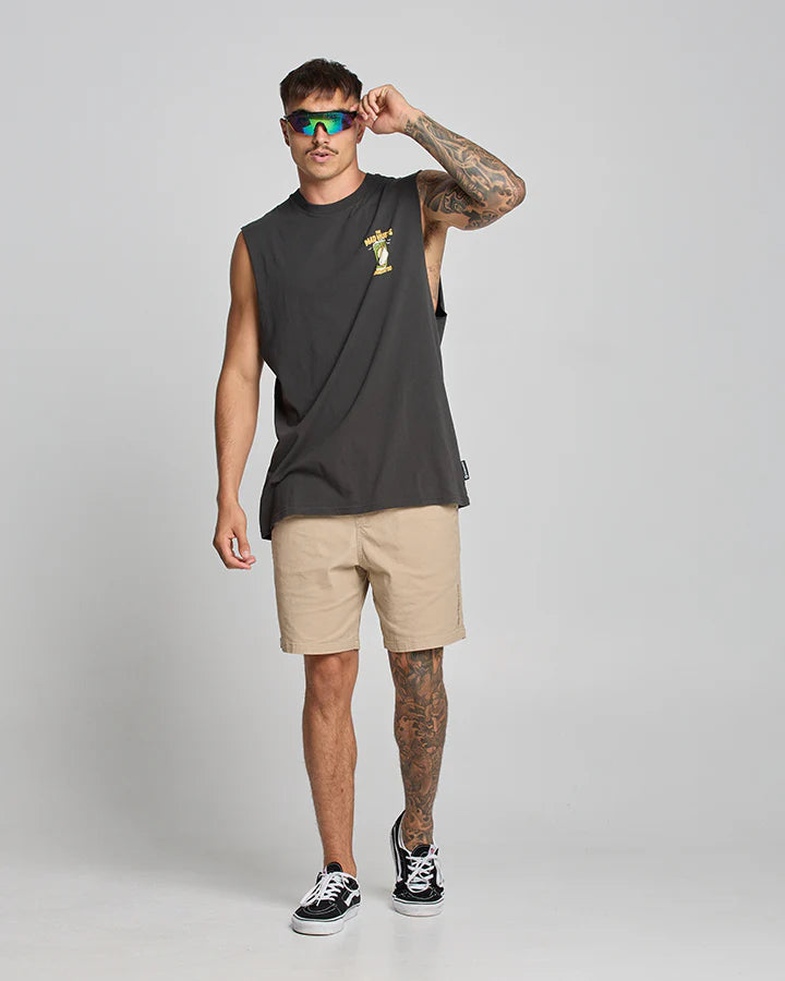 THE MAD HUEYS COOKEDATOO MUSCLE VINTAGE BLACK