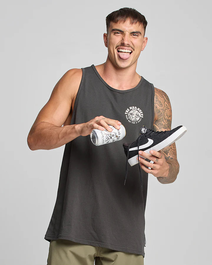 THE MAD HUEYS GOOD DAY FOR A SHOEY TANK VINTAGE BLACK