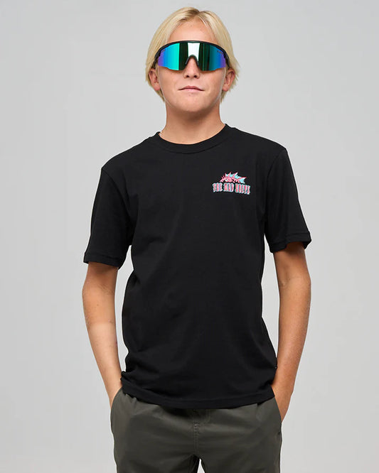 THE MAD HUEYS KING COD CODZILLA YOUTH SS TEE BLACK