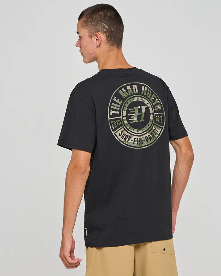 THE MAD HUEYS LIVING HUEYS SS TEE BLACK