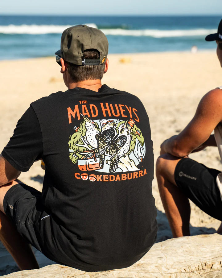 THE MAD HUEYS COOKEDATOO TRIO SS TEE BLACK