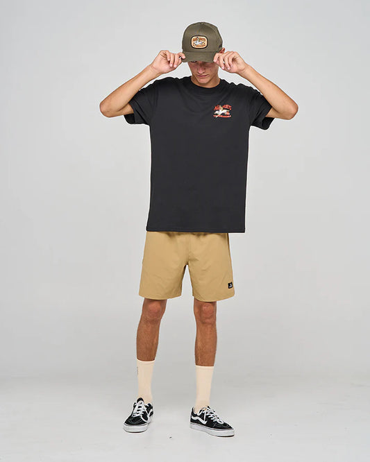 THE MAD HUEYS COOKEDATOO TRIO SS TEE BLACK