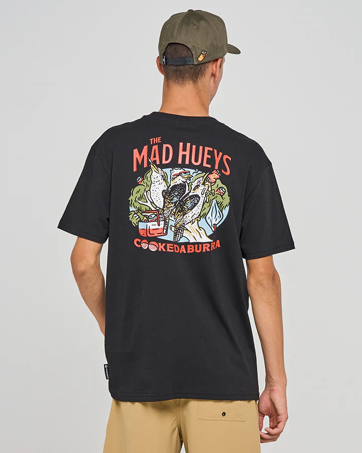 THE MAD HUEYS COOKEDATOO TRIO SS TEE BLACK