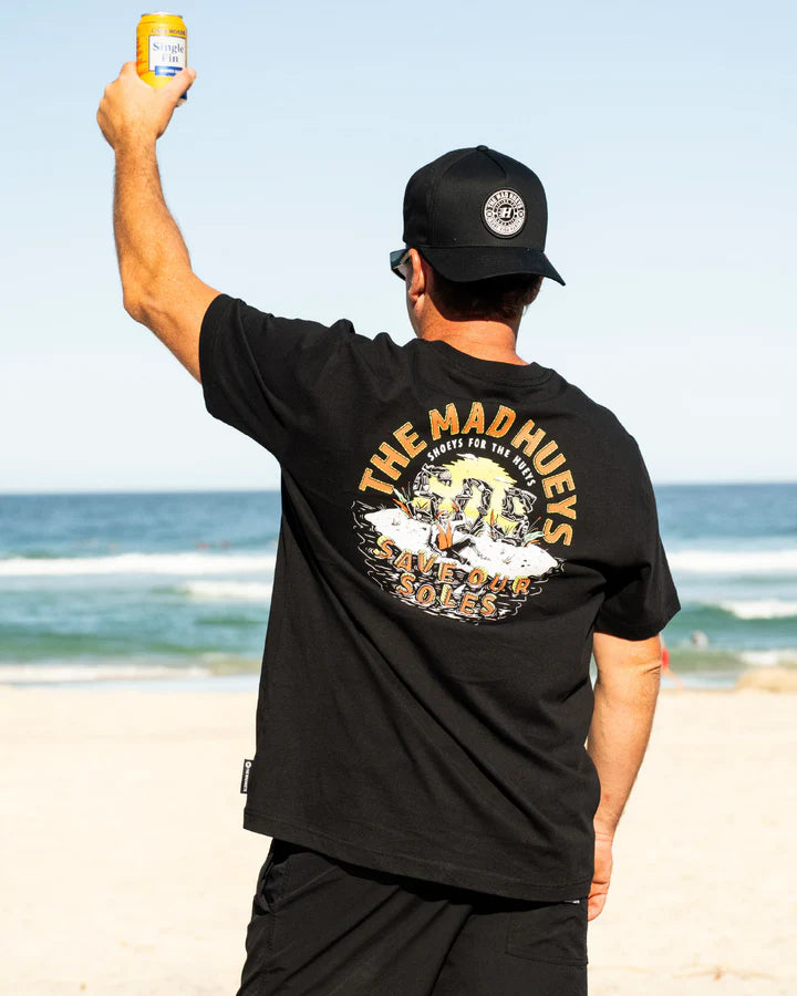 The Mad Hueys Save Our Souls Short Sleeve Tee Black