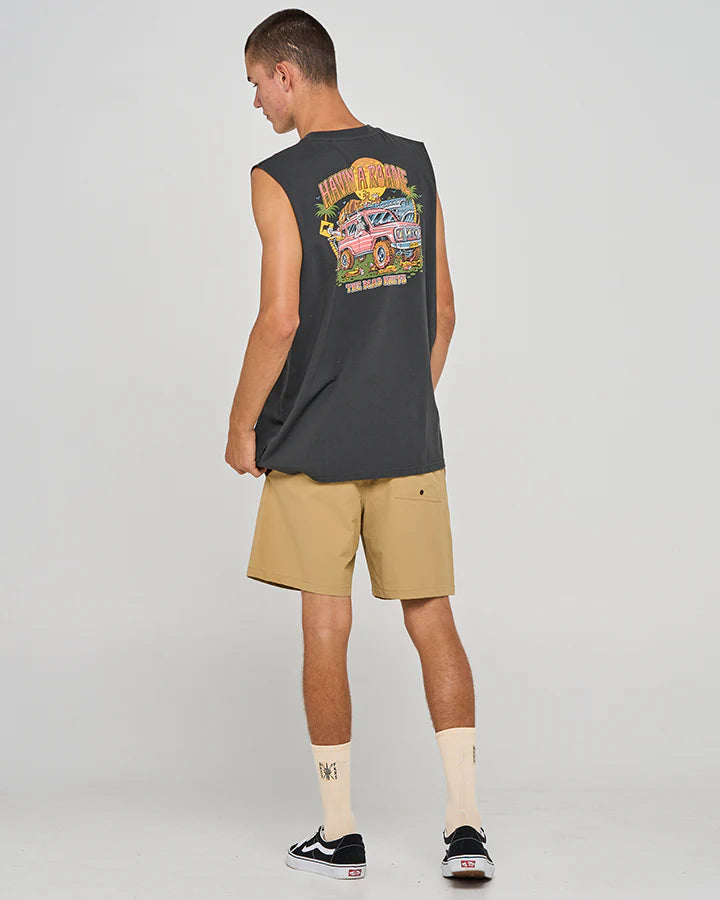 The Mad Hueys Roadie Muscle Vintage Black