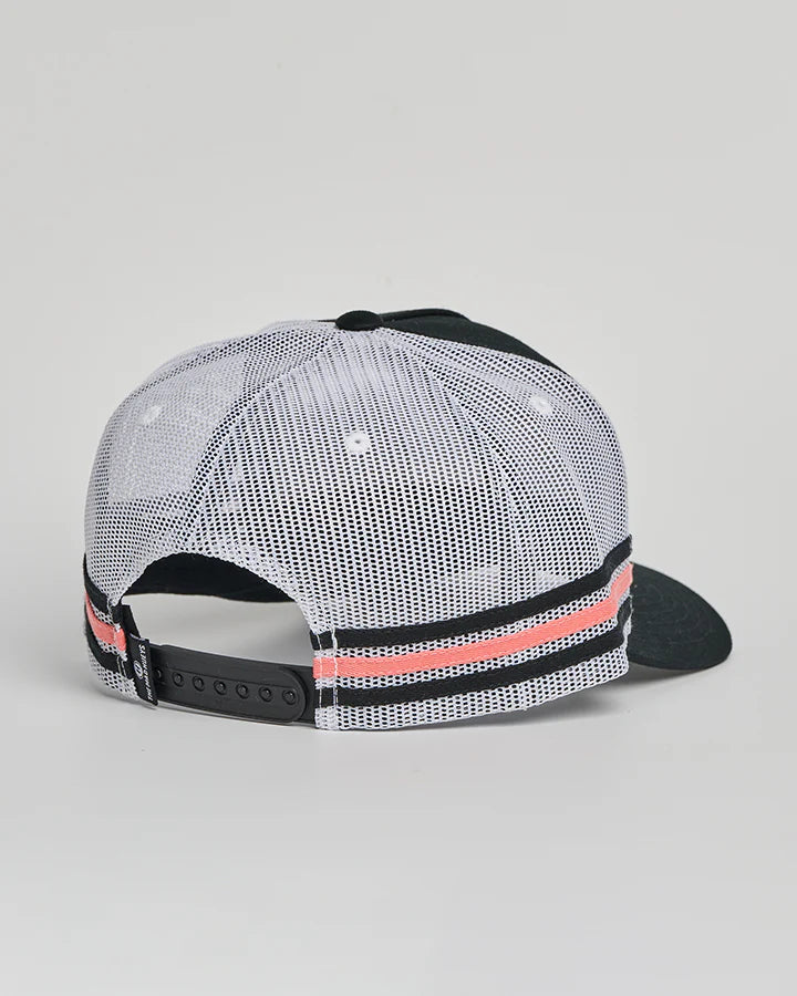 The Mad Hueys Tropic Octopissed Twill Trucker Black