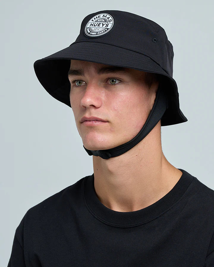 The Mad Hueys Good Life Hueys Surf Bucket Hat Black
