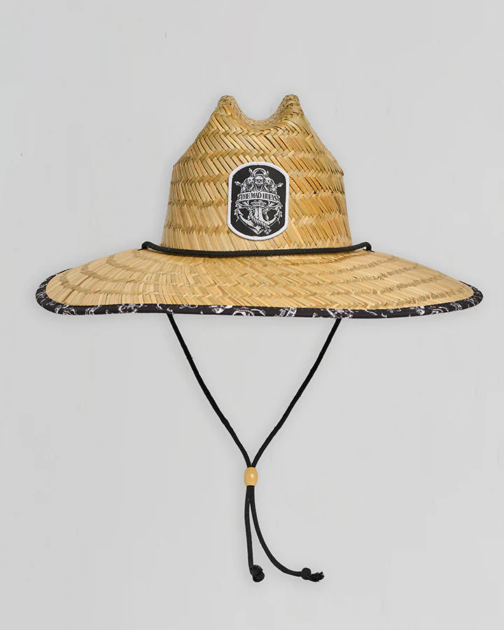 The Mad Hueys Triple Anchor Straw Hat Natural