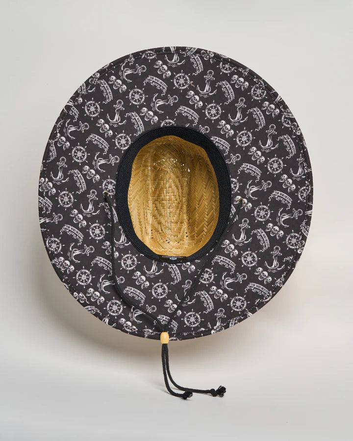 The Mad Hueys Triple Anchor Straw Hat Natural