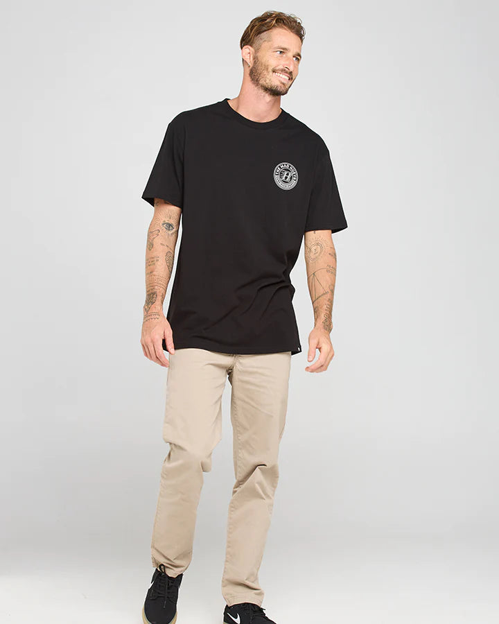 THE MAD HUEYS H SERIES SHORT SLEEVE TEE BLACK