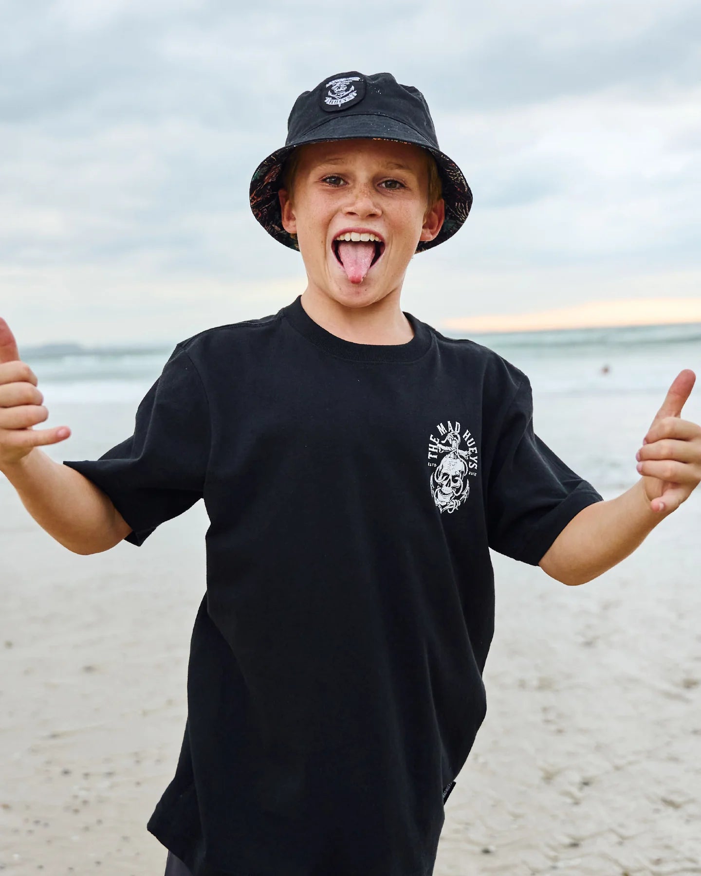 The Mad Hueys Rope Skull Anchor Youth Short Sleeve Tee | Black