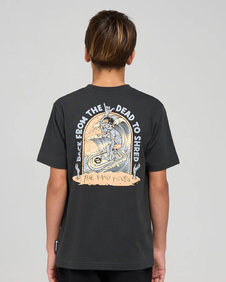 The Mad Hueys Dead Shred Youth Short Sleeve Tee | Vintage Black