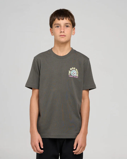 The Mad Hueys Tunnel Vision Youth Short Sleeve Tee | Charcoal