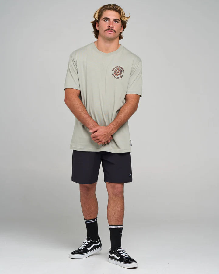 The Mad Hueys Captain Two Faced Short Sleeve Tee | Faded Dust