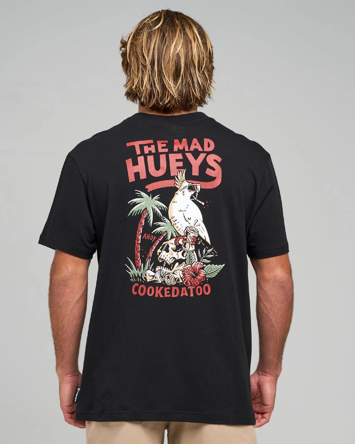 The Mad Hueys Cookedatoo Ahoy Short Sleeve Tee | Black