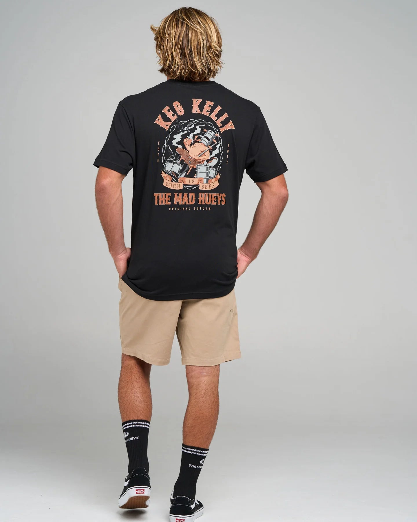 The Mad Hueys Kegs Kelly Short Sleeve Tee | Black