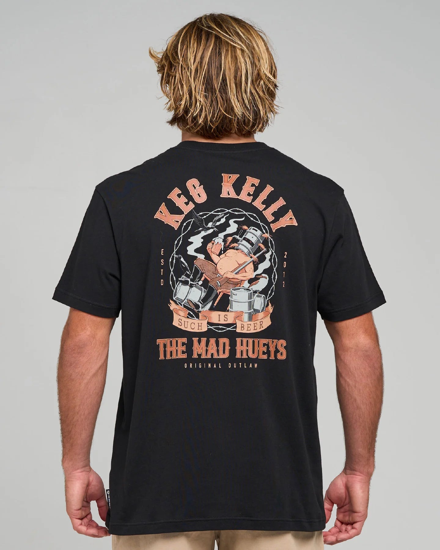 The Mad Hueys Kegs Kelly Short Sleeve Tee | Black