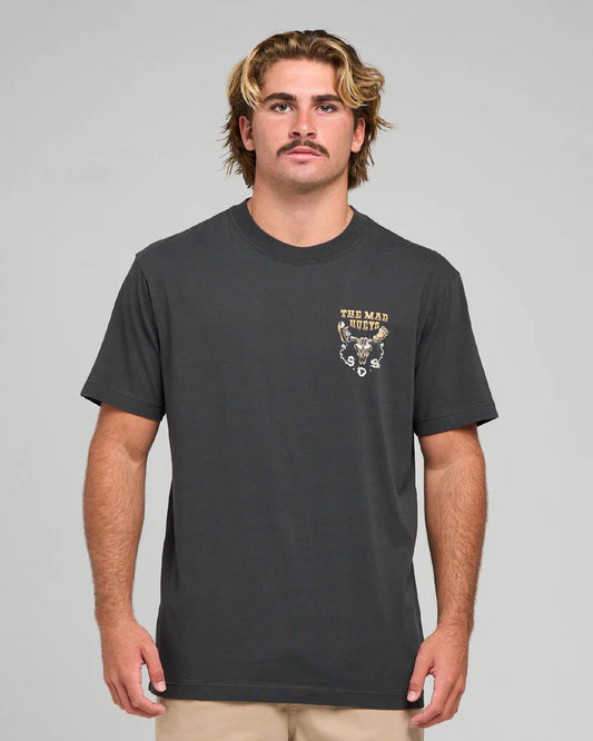 The Mad Hueys SOS Short Sleeve Tee | Vintage Black