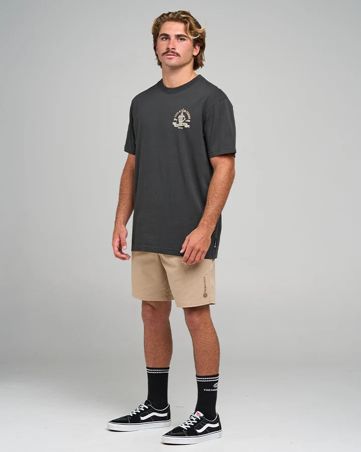 The Mad Hueys Sheild Fk Off Short Sleeve Tee | Vintage Black