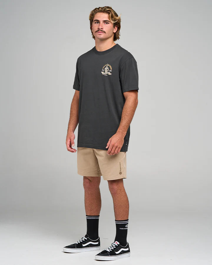 The Mad Hueys  Fk Off Fish Short Sleeve Tee | Vintage Black
