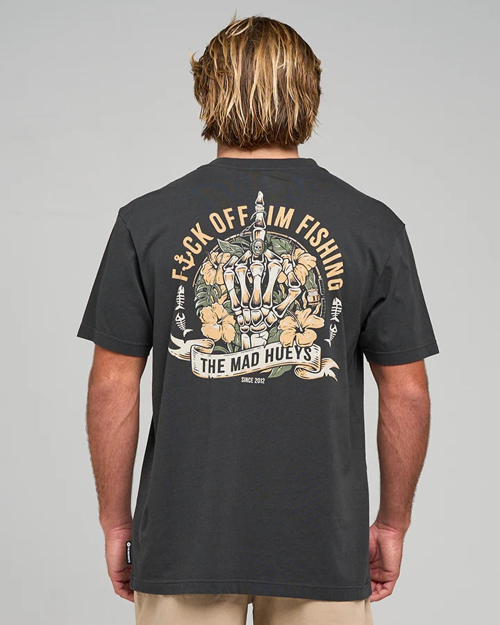 The Mad Hueys Sheild Fk Off Short Sleeve Tee | Vintage Black