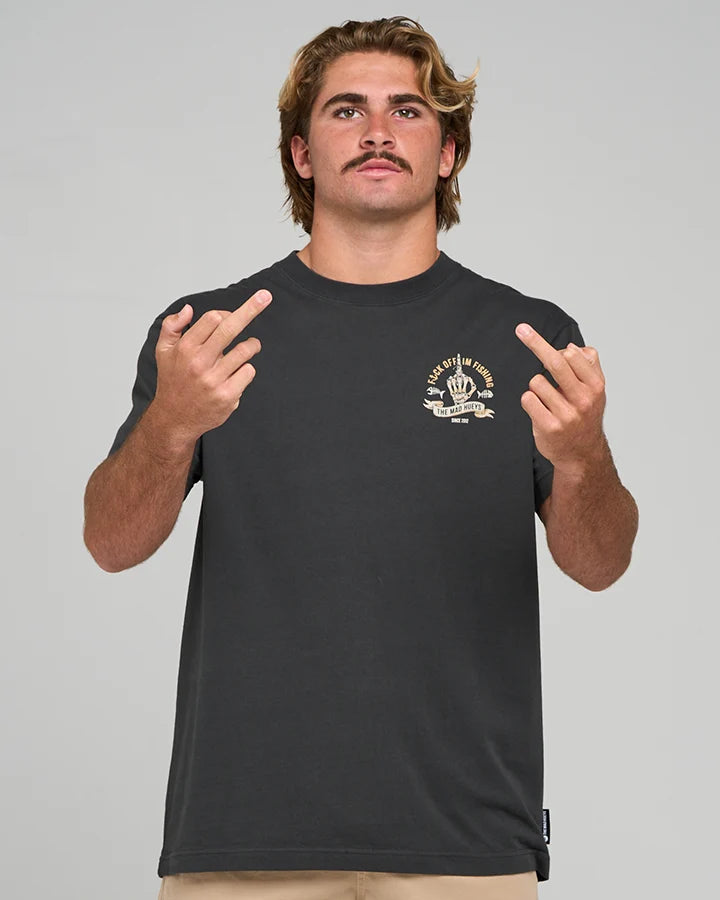 The Mad Hueys Sheild Fk Off Short Sleeve Tee | Vintage Black