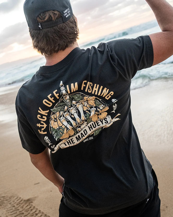 The Mad Hueys Sheild Fk Off Short Sleeve Tee | Vintage Black