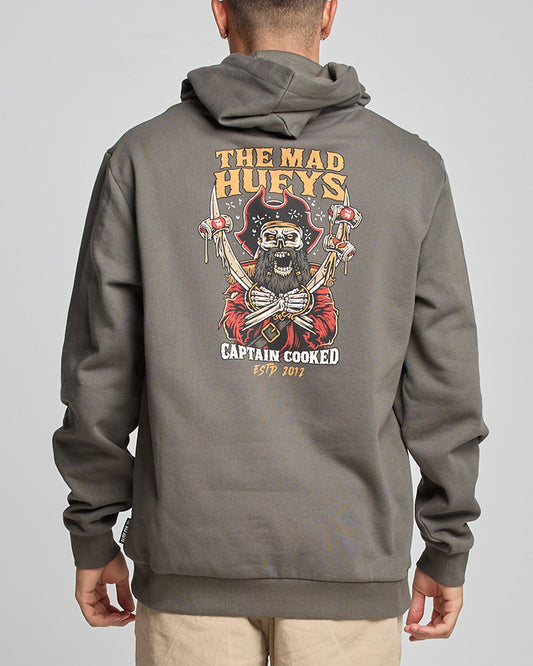 THE MAD HUEYS CAPTAIN COOKED PULLOVER CHARCOAL