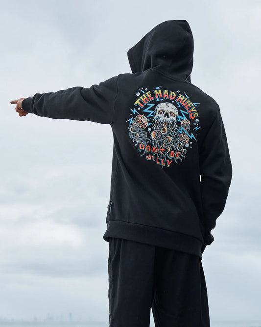 The Mad Hueys Dont Be Jelly Youth Hooded Pullover | Black