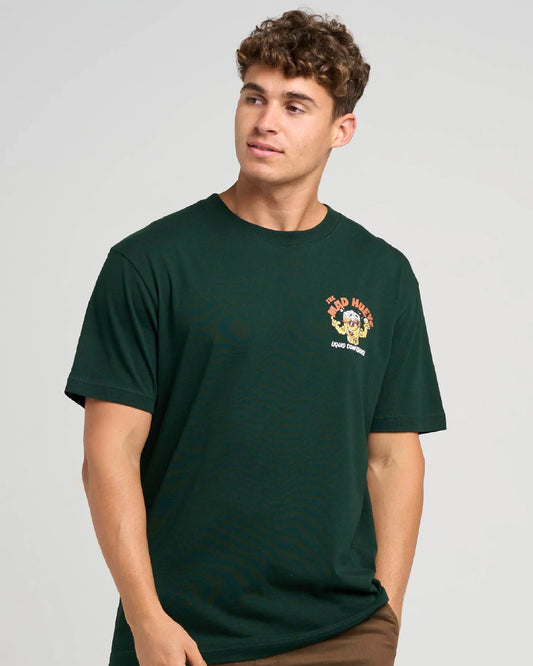 The Mad Hueys Liquid Confidence Short Sleeve Tee | Pine Green