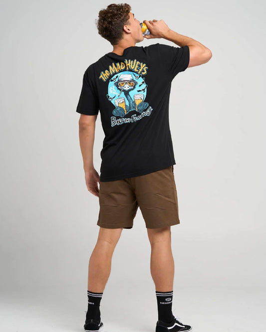 The Mad Hueys Beer And Foaming Short Sleeve Tee | Black